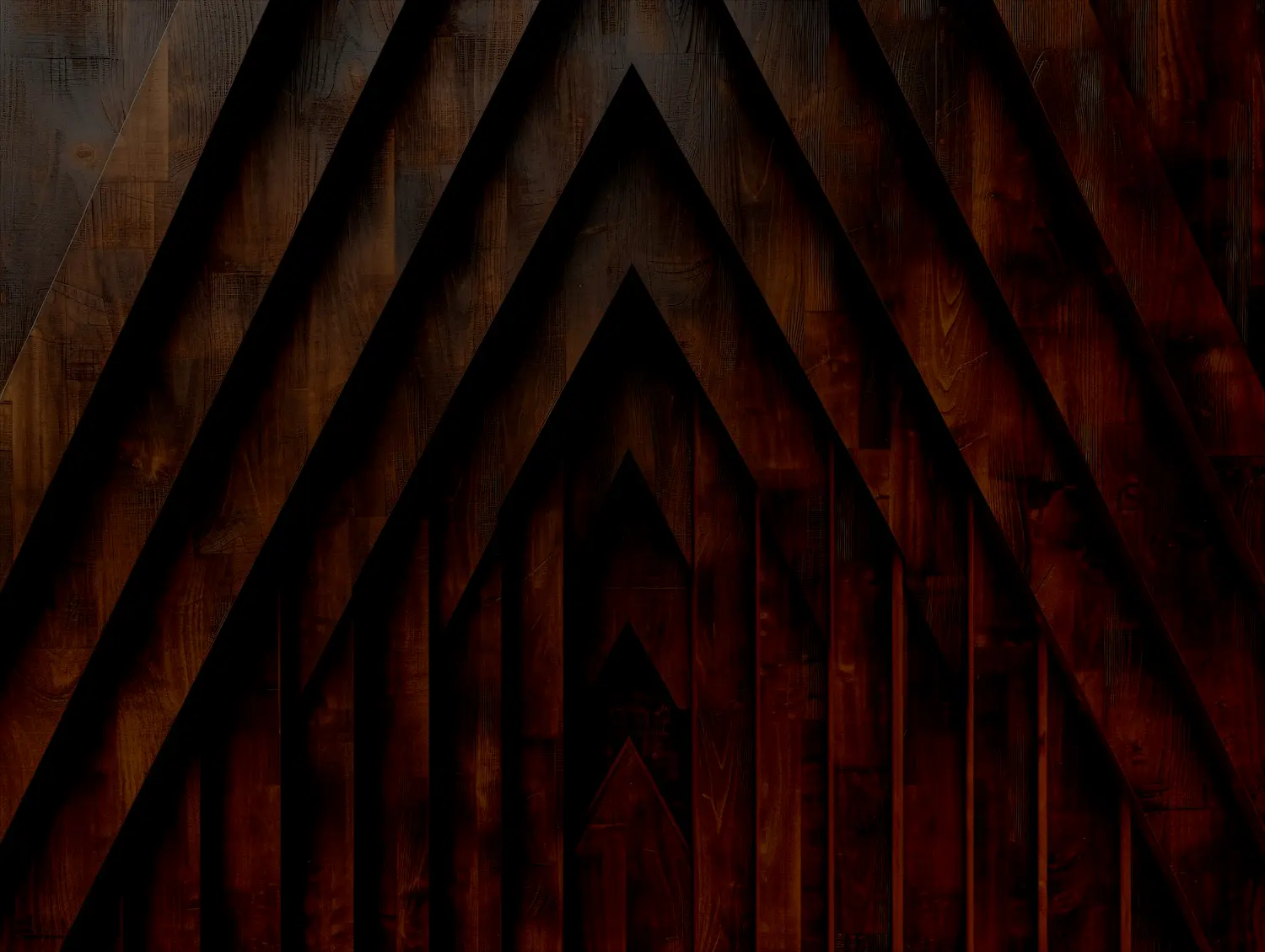 Dark wooden geometric pattern background