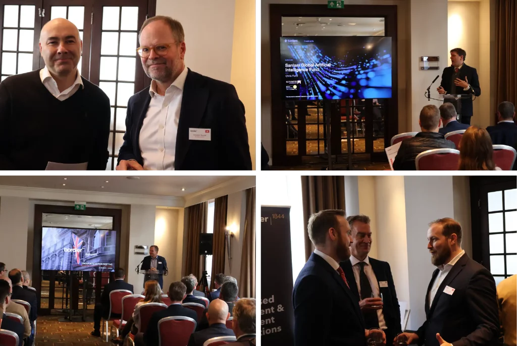Business conference with presentations and networking.